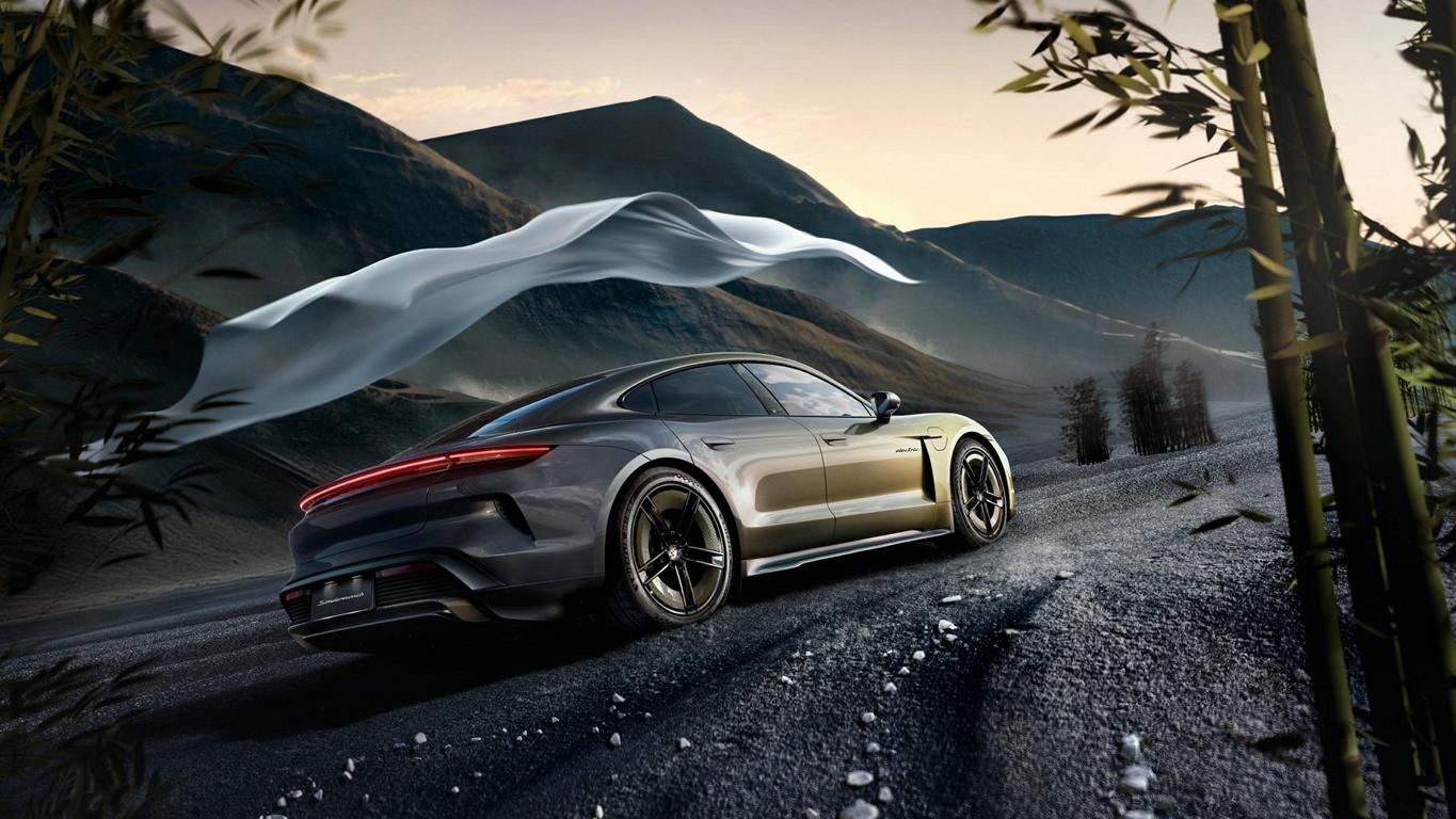 Porsche Taycan Turbo S Celestial Jade: o exclusivo One-Off que muda de cor