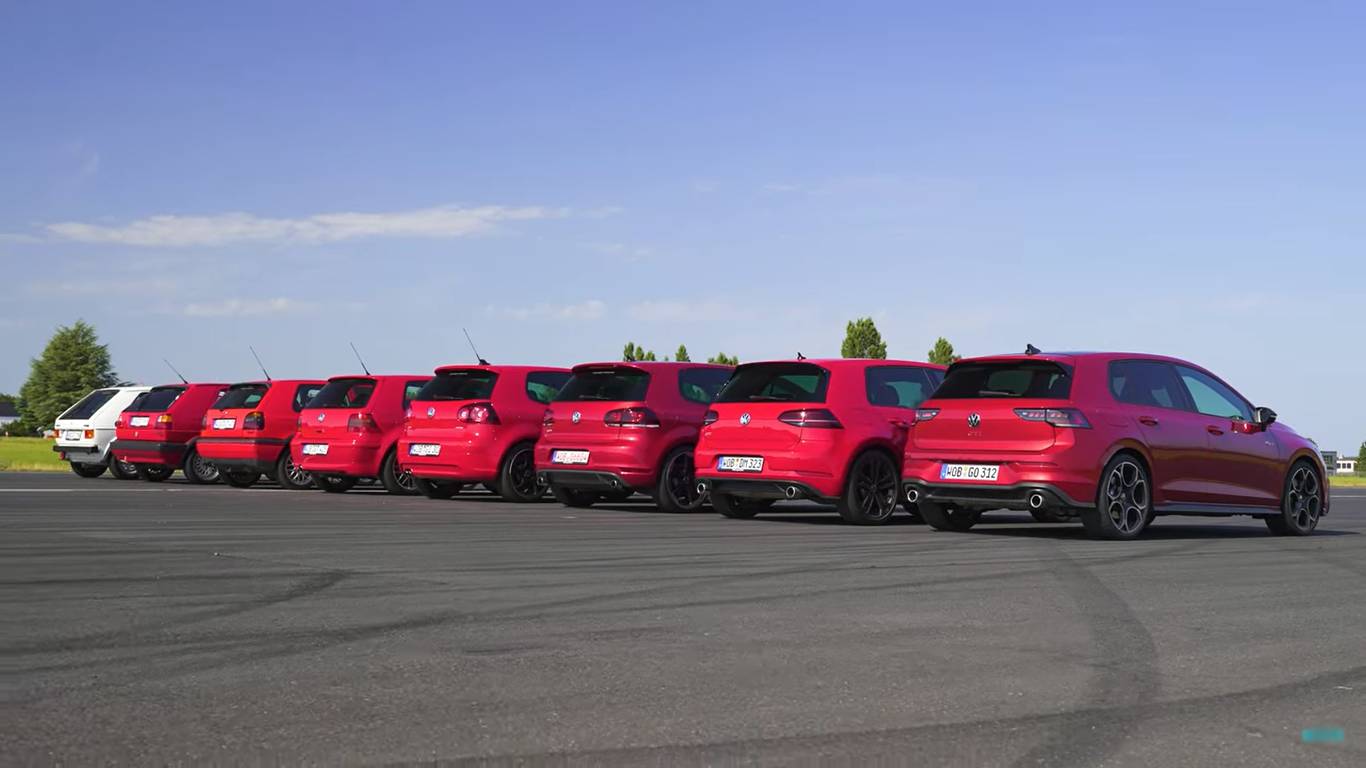 Volkswagen Golf GTI: corrida de arrancada entre todas as gerações do modelo