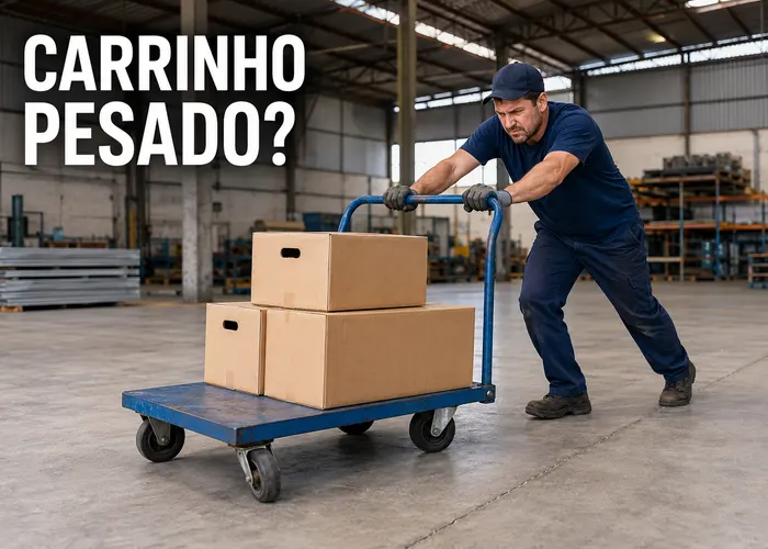 Carrinho plataforma pesado para empurrar: o que verificar antes de trocar as rodas?