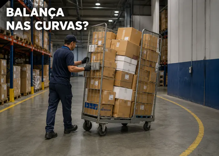 Carrinho gaiola balança nas curvas: o problema está na carga ou na base?