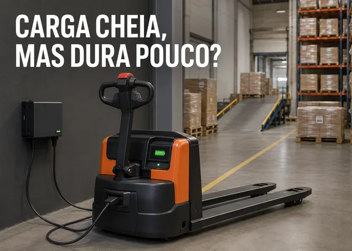 Paleteira mostra bateria cheia, mas descarrega rápido: como localizar a causa?