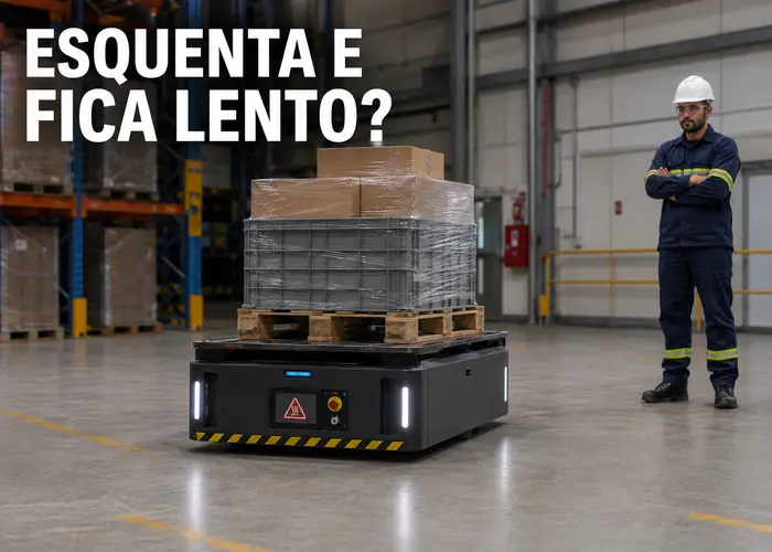 Carrinho elétrico perdendo velocidade depois de vários ciclos de trabalho