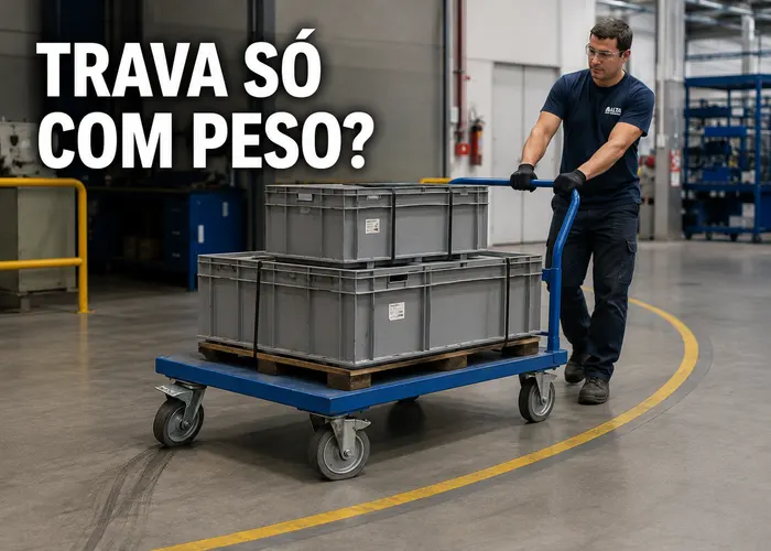 Rodízio gira vazio, mas trava com peso: onde procurar o defeito?